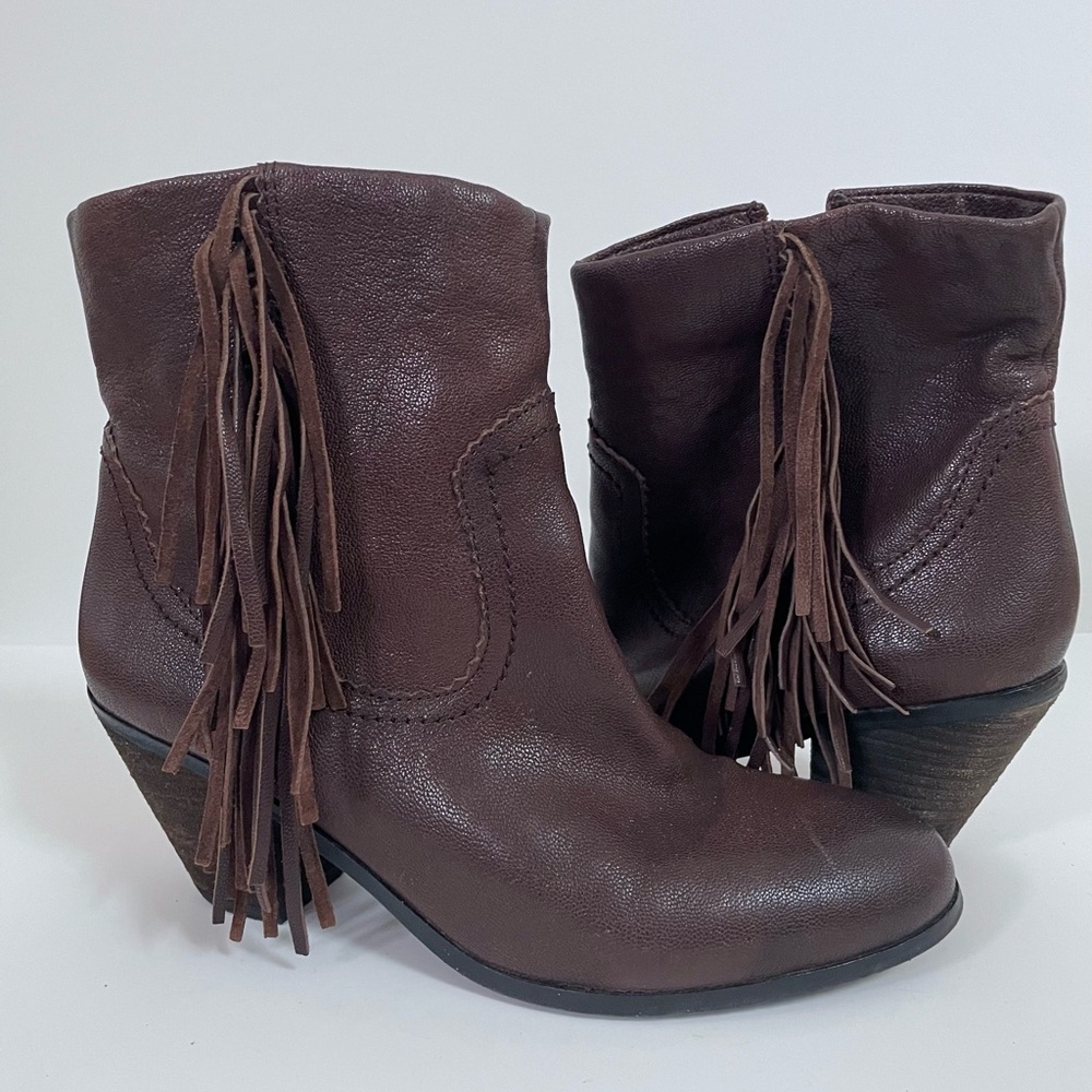 Sam Edelman Boho Fringe Booties Size 9 📿